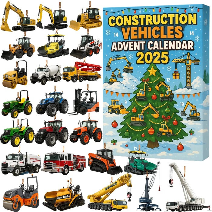 🚜 Calendrier de l’Avent pour Engins de Chantier 2025